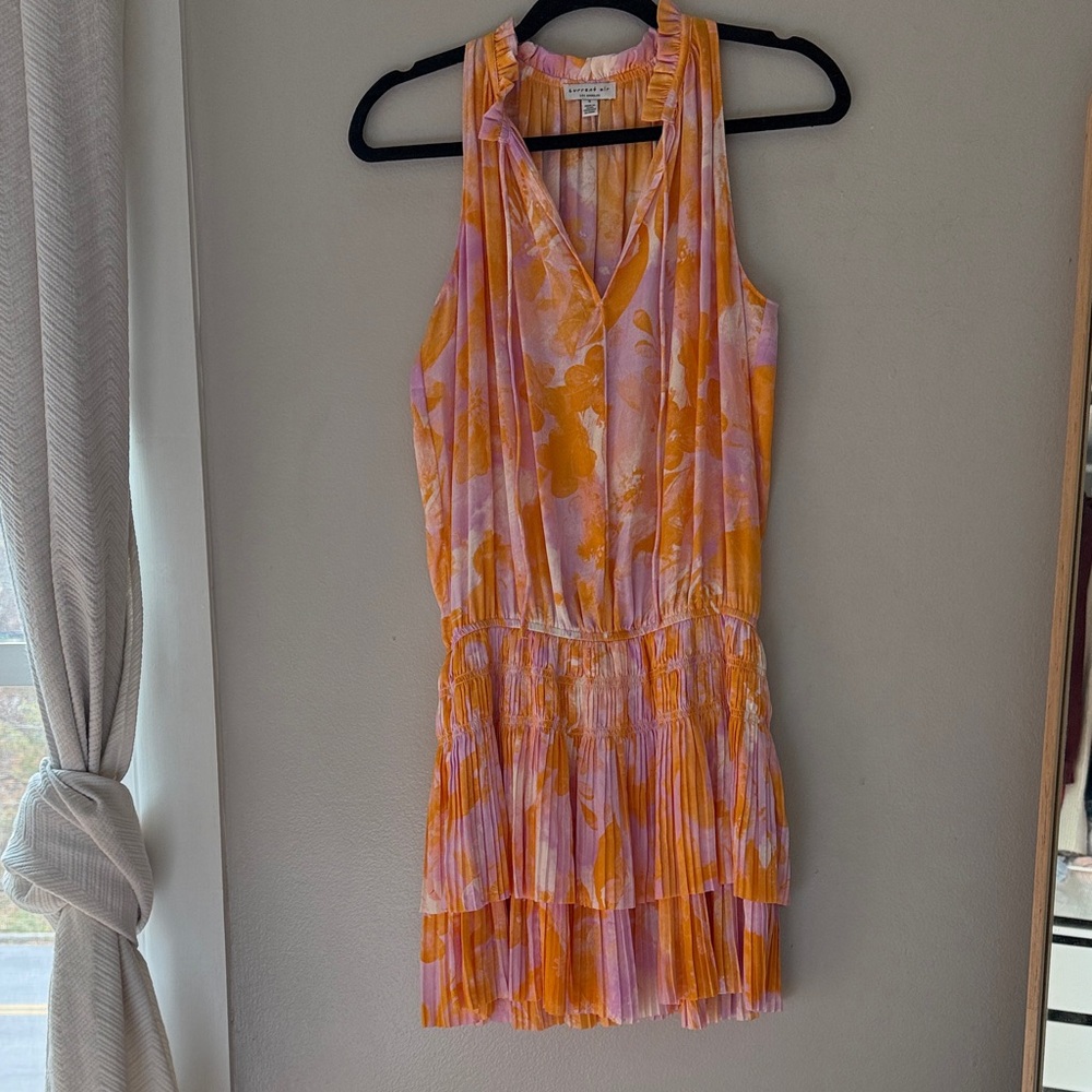 Currant Air pleated bottom sleeveless dress size S